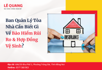 Ban Quản Lý Tòa Nhà Cần Biết Gì Về Bảo Hiểm Rủi Ro & Hợp Đồng Vệ Sinh?