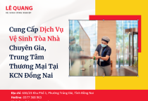 Cung Cấp Dịch Vụ Vệ Sinh Tòa Nhà Chuyên Gia, Trung Tâm Thương Mại Tại KCN Đồng Nai