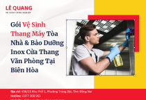 Gói Vệ Sinh Thang Máy Tòa Nhà & Bảo Dưỡng Inox Cửa Thang Văn Phòng Tại Biên Hòa