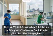 Vệ sinh Trường học & Bệnh viện tại Đồng Nai: Chuẩn mực Sạch Khuẩn giữa tâm điểm Công nghiệp