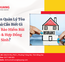 Ban Quản Lý Tòa Nhà Cần Biết Gì Về Bảo Hiểm Rủi Ro & Hợp Đồng Vệ Sinh?