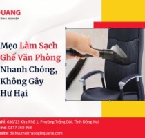 Mẹo Làm Sạch Ghế Văn Phòng Nhanh Chóng, Không Gây Hư Hại
