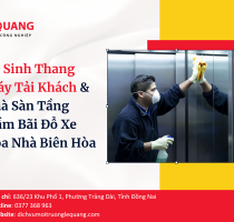 Vệ Sinh Thang Máy Tải Khách & Chà Sàn Tầng Hầm Bãi Đỗ Xe Tòa Nhà Biên Hòa