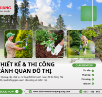 Xu hướng thiết kế và thi công cảnh quan cây xanh đô thị tại Đồng Nai năm 2025