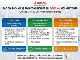 Báo Giá Dịch vụ Vệ Sinh Công Nghiệp tại Đồng Nai Mới Nhất 2026: Chi Tiết & Tối Ưu Chi Phí