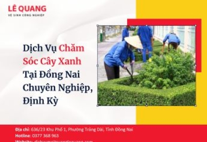 Dịch Vụ Chăm Sóc Cây Xanh Tại Đồng Nai Chuyên Nghiệp, Định Kỳ