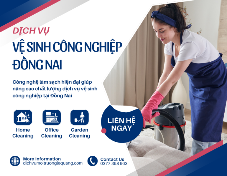 Công nghệ làm sạch hiện đại giúp nâng cao chất lượng dịch vụ vệ sinh công nghiệp tại Đồng Nai