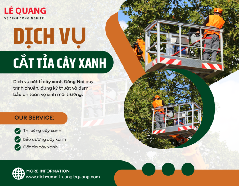 Dịch vụ cắt tỉa cây xanh tại Đồng Nai: Thủ thuật và quy trình chuyên nghiệp