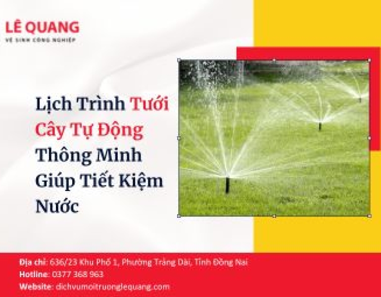 Lịch Trình Tưới Cây Tự Động Thông Minh Giúp Tiết Kiệm Nước 