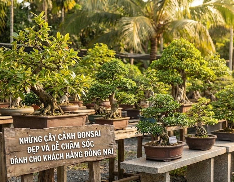 Những cây cảnh bonsai đẹp và dễ chăm sóc dành cho khách hàng Đồng Nai