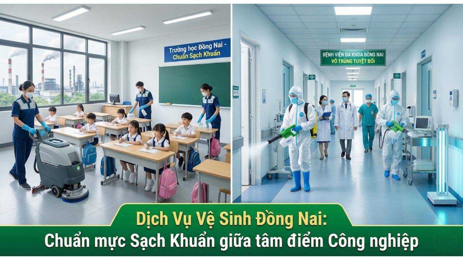 Vệ sinh Trường học & Bệnh viện tại Đồng Nai