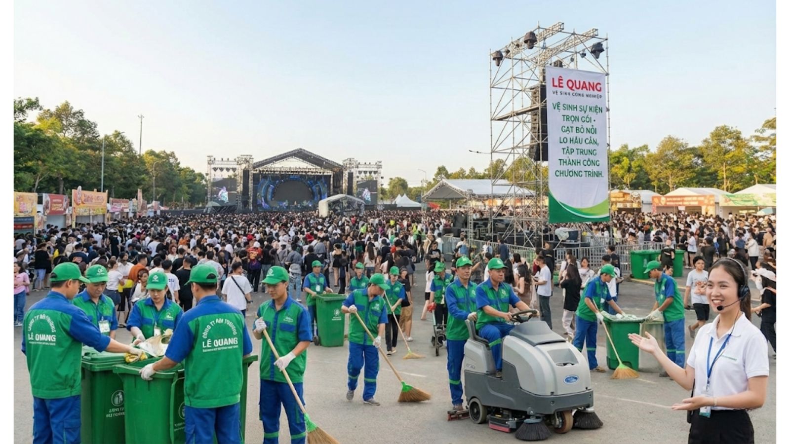 Vệ sinh sự kiện trọn gói tại Đồng Nai